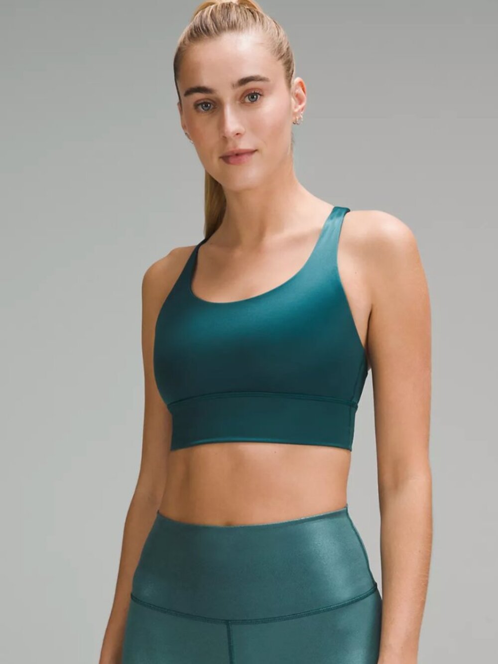 lululemon Energy Longline Bra Foil Medium Support